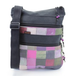 Mini bossa bandolera de roba | Tres butxaques independents - Sarasak